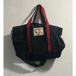 True Religion Fragrance World Tour Black Red Duffle Gym Bag Promo Ads